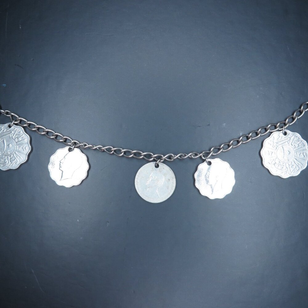 1937 Iraq 10 Fils Coin Charm Bracelet - Picture 6 of 12